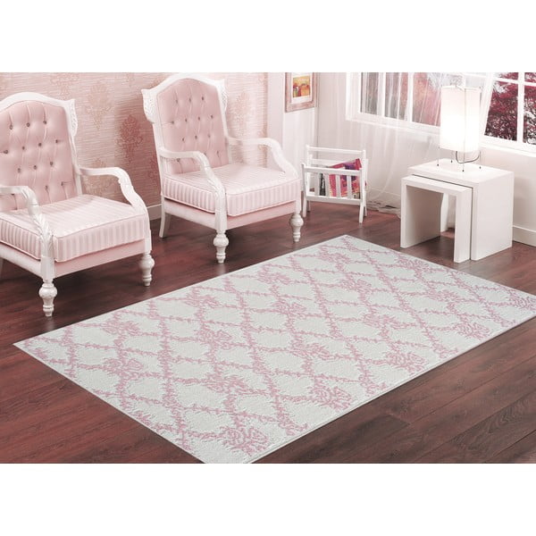 Pudrinės rožinės spalvos patvarus kilimas "Vitaus Scarlett", 120 x 180 cm