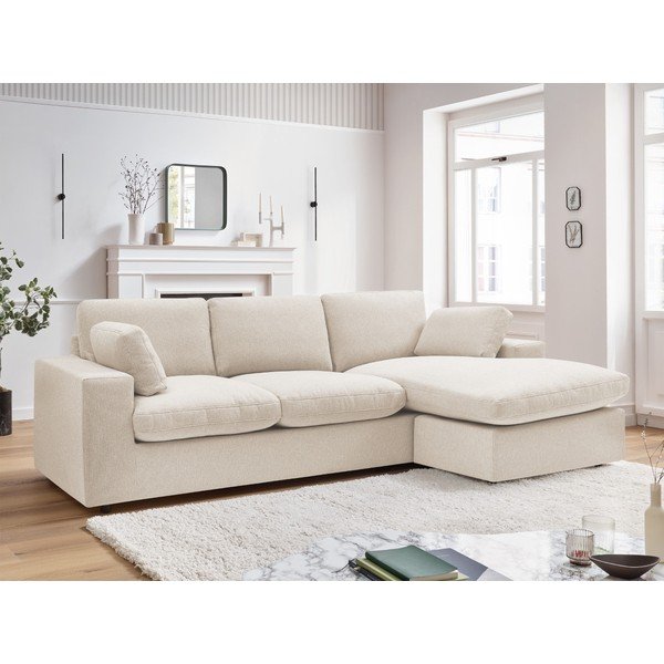 Smėlio spalvos kampinė sofa Belair – Bobochic Paris-image-1