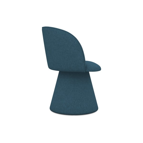 Mėlynos spalvos iš audinio valgomojo kėdė Maia – Makamii-image-2