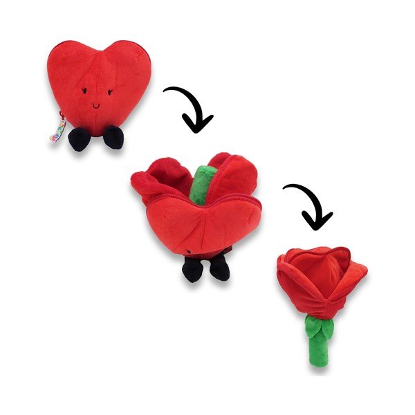 Pliušinis žaislas Flipetz 2in1 Heart – Les Deglingos
