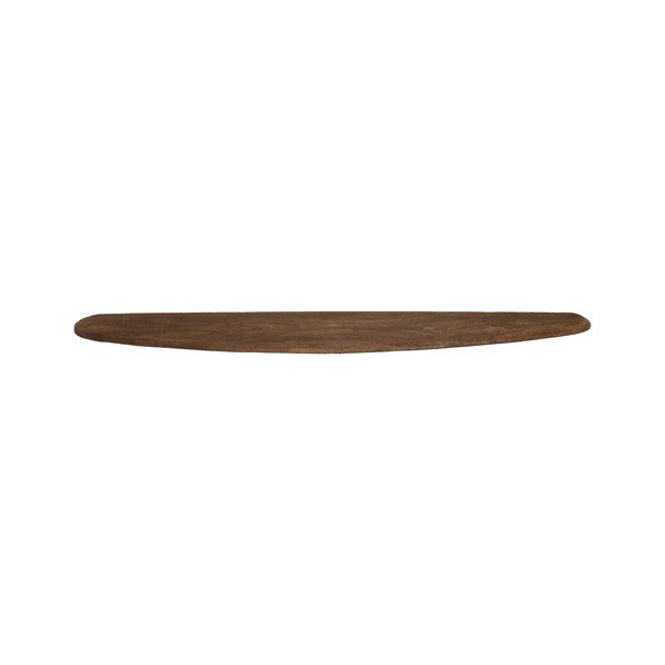 Tamsios natūralios spalvos iš mango masyvo sieninė lentyna 80 cm Ginosu – Light & Living