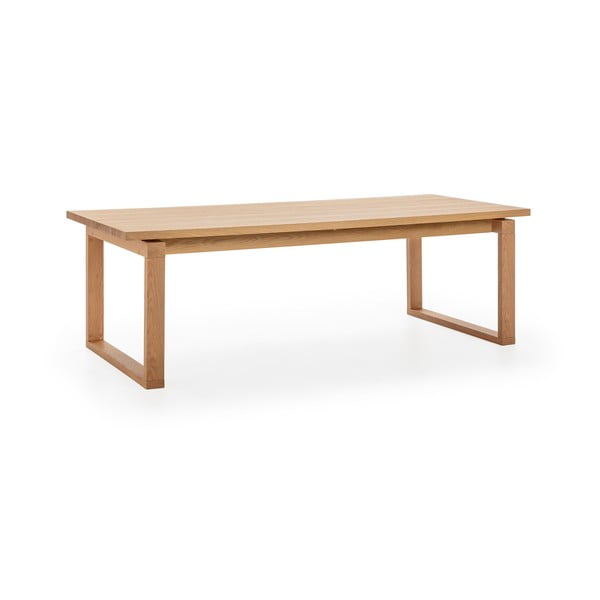 Valgomojo stalas su ąžuolo dekoro stalviršiu 100x220 cm Rina – Marckeric