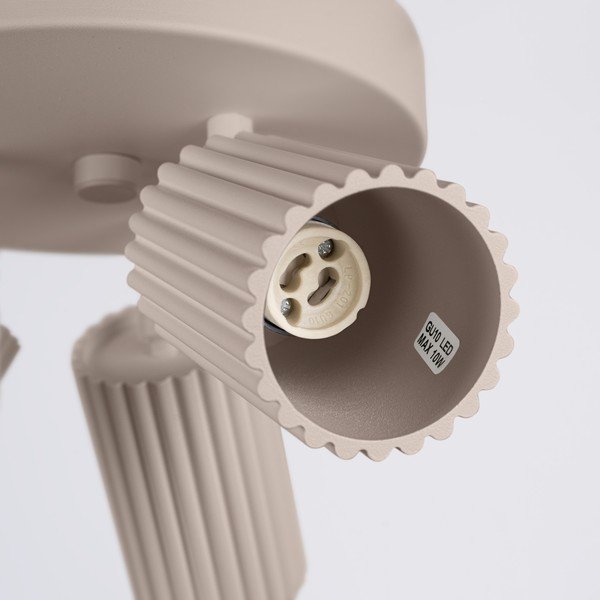 Taupe spalvos iš metalo taškinis šviestuvas Gleam – Sollux-image-4