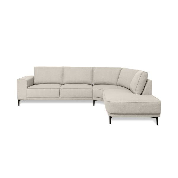 Kampinė sofa kreminės spalvos (su dešiniuoju kampu) Copenhagen – Scandic