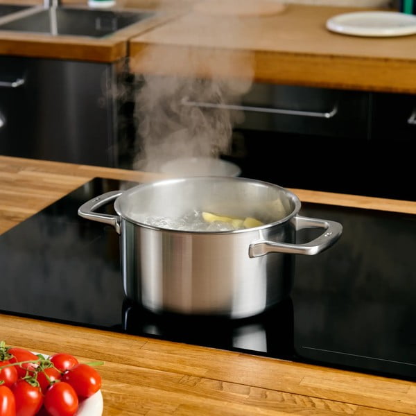 Troškintuvas iš nerūdijančio plieno su dangčiu tinka indukcinei viryklei 4 l Lucca 3.0 – FABINI-image-1