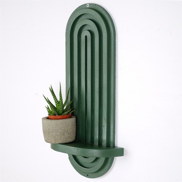 Sieninė lentyna žalios spalvos 20 cm Raf – Kalune Design-image-3