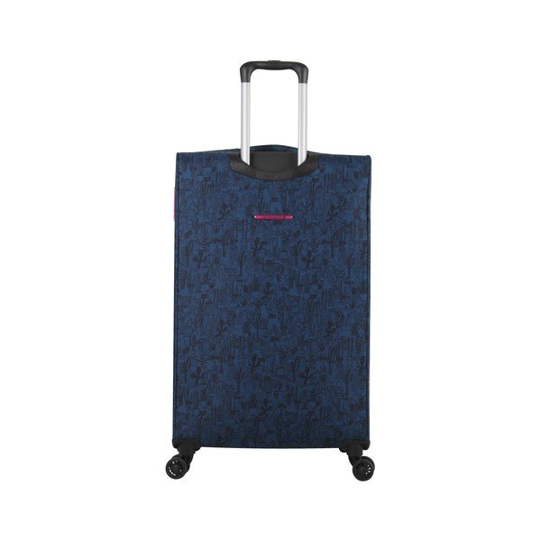 Lulucastagnette Teddy Bear mėlynas 4 ratų bagažas, 71 l-image-2