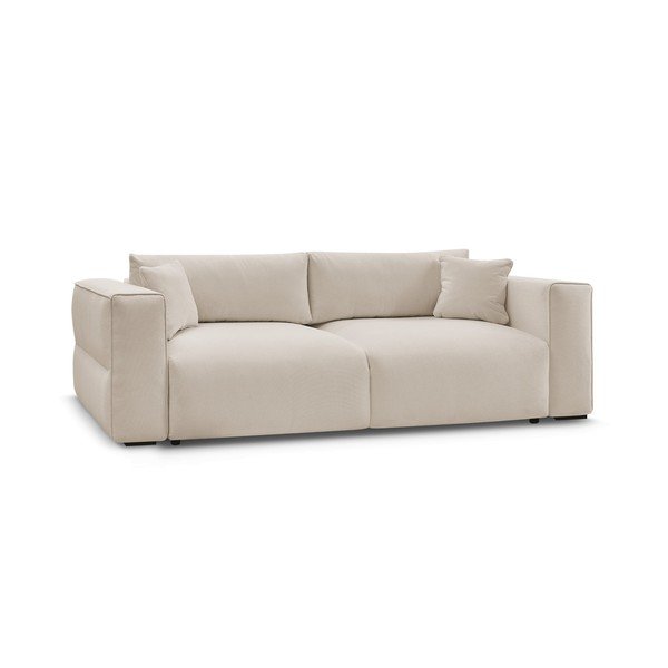 Smėlio spalvos sulankstoma/su sandėliavimo vieta sofa 265 cm Ezechiel – Bobochic Paris-image-2