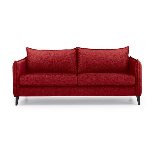 Raudona sofa Scandic Leo, 208 cm