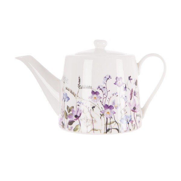 Baltos spalvos/violetinės spalvos iš porceliano arbatinukas 1 l Louka – Orion-image-3