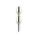 Blizgios sidabrinės spalvos iš metalo vaza (aukštis 11 cm) BMF – STOFF Nagel