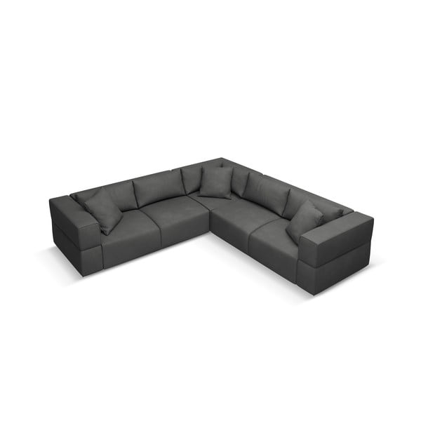 Kampinė sofa tamsiai pilkos spalvos (kintama) Esther – Milo Casa
