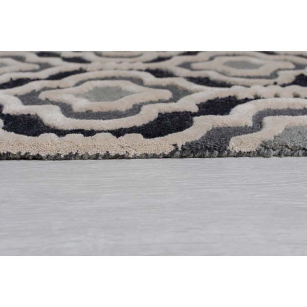 Pilkas vilnonis kilimas 290x200 cm Moorish Amira - Flair Rugs-image-4