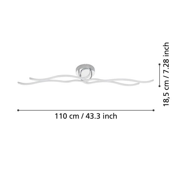 Lubinis šviestuvas sidabrinės spalvos LED 16x108,5 cm RONCADE – EGLO-image-2