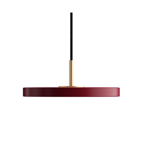 Kabantis šviestuvas raudonos spalvos LED ø 15 cm su metaliniu gaubtu Asteria Micro – UMAGE-image-4