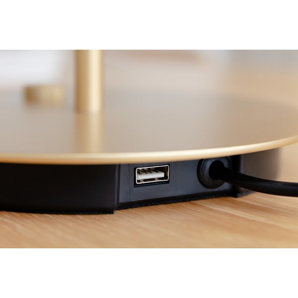 Stalinis šviestuvas šviesiai žalios spalvos LED su pritemdymo funkcija su metaliniu gaubtu (aukštis 41,5 cm) Asteria Table – UMAGE-image-4