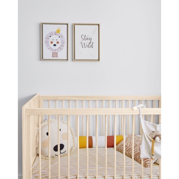 Smėlio spalvos medvilninis užvalkalas vaikiškai pagalvei Kave Home Uriana, ø 45 cm-image-2