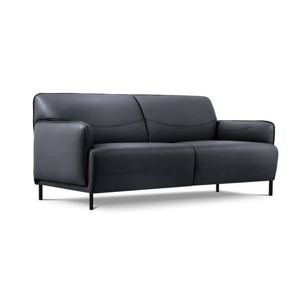 Mėlyna odinė sofa Windsor & Co Sofas Neso, 175 x 90 cm-image-2