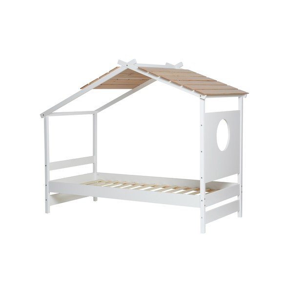 Balta vaikiška lova Marckeric Nayah, 90 x 190 cm-image-3