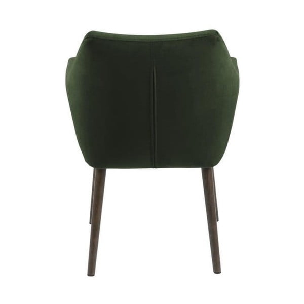 Žalios spalvos iš audinio valgomojo kėdė su porankiais Nora – Actona-image-3