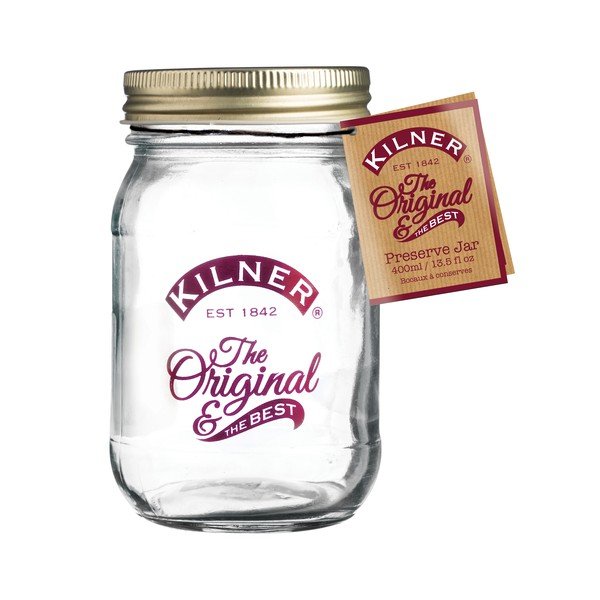Virimo stiklainis su užsukamu dangteliu "Kilner National Red", 0,4 l-image-1