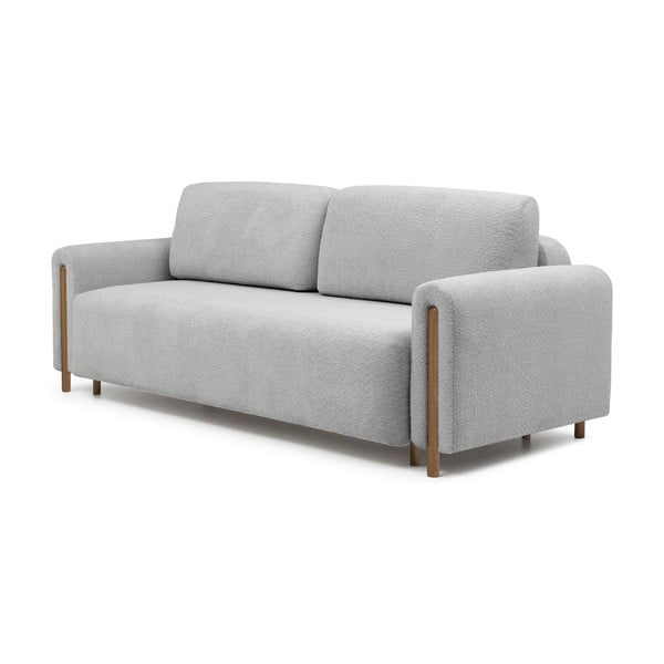 Šviesiai pilkos spalvos iš boucle sulankstoma/su sandėliavimo vieta sofa 244 cm Arcadova – ELTAP-image-2