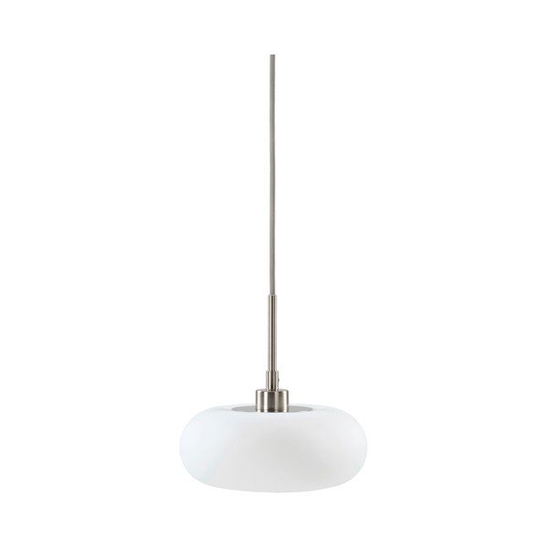 Baltos spalvos/matinės sidabrinės spalvos kabantis šviestuvas iš opalinio stiklo ø 20 cm Thalia – Jotex