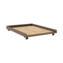 Rudos spalvos iš pušies masyvo dvigulė lova su lovos grotelėmis 140x200 cm Social – Karup Design