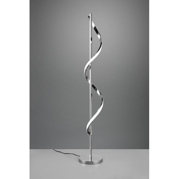 Pastatomas šviestuvas blizgios sidabrinės spalvos LED su pritemdymo funkcija (aukštis 120 cm) Isabel – Reality-image-2