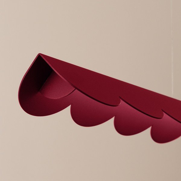 Bordo spalvos iš aliuminio kabantis šviestuvas LED BISCUIT – Thoro-image-3