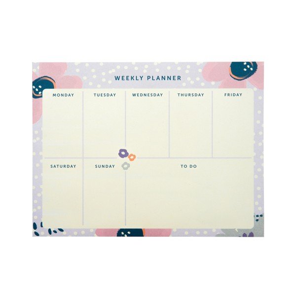 Savaitinis planas Busy B Planner Pretty/Floral, 60 lapų
