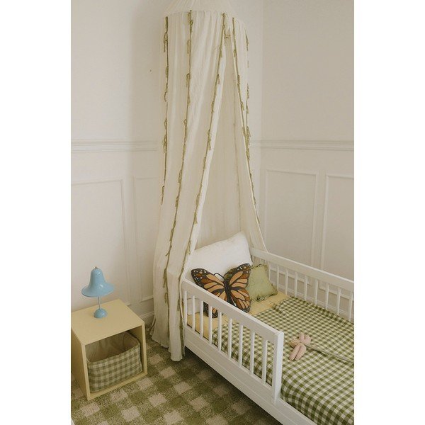 Skalbiamas/rankų darbo žalios spalvos iš medvilnės vaikiškas kilimas 90x120 cm Vichy – Lorena Canals-image-3