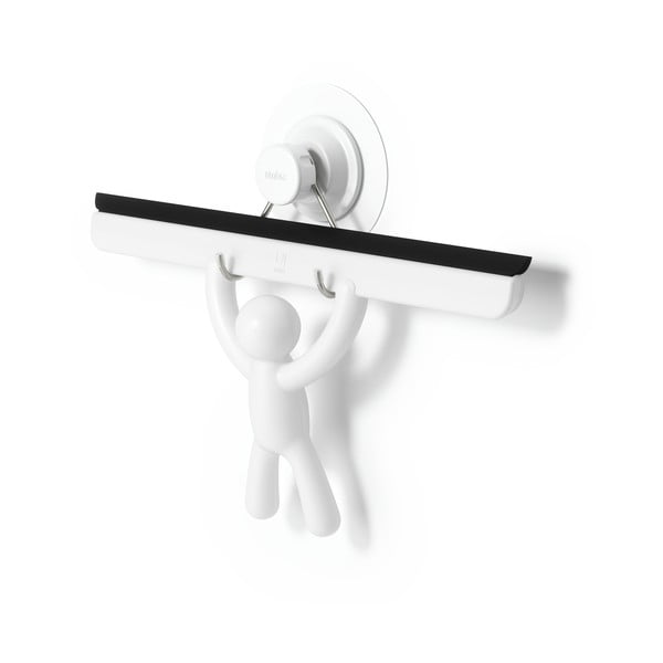 Valytuvas su laikikliu baltos spalvos 26 cm Buddy – Umbra