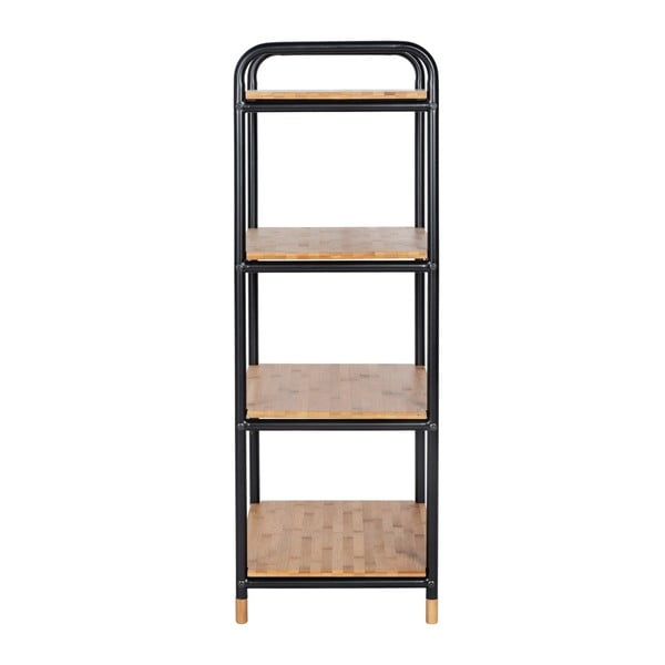 Iš metalo vonios lentyna juodos spalvos/natūralios spalvos 42x94,5 cm Loft – Wenko-image-4