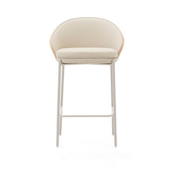Smėlio spalvos/natūralios spalvos baro taburetė (sėdynės aukštis 65 cm) Eamy – Kave Home-image-4