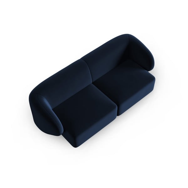 Mėlynos spalvos iš velveto sofa 188 cm Paolo – Milo Casa-image-1