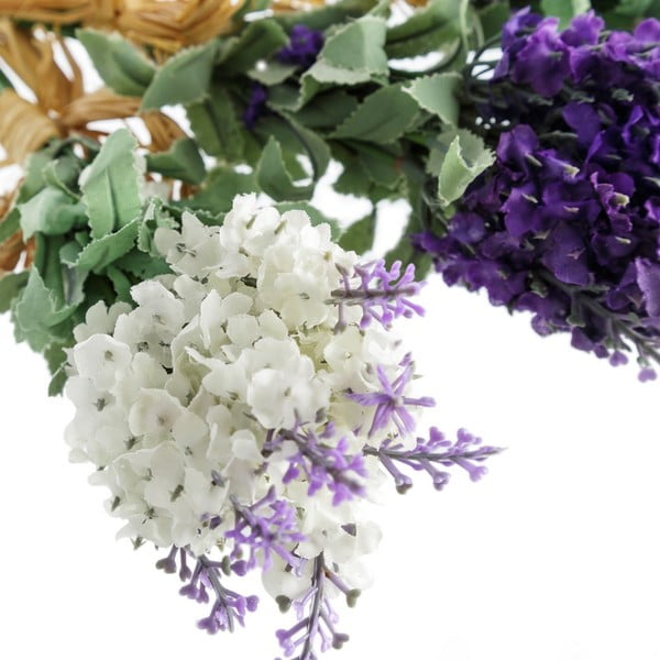 Dirbtinės gėlės 3 vnt. (aukštis 32 cm) Lavender Bouquet – Casa Selección-image-1