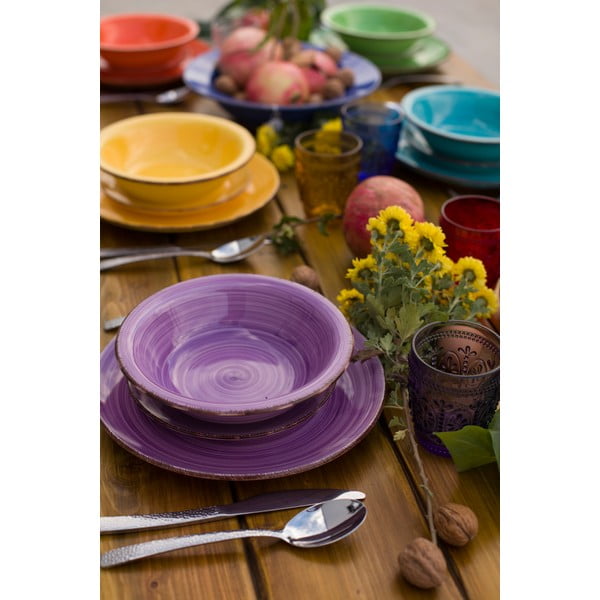 18 dalių "VDE Tivoli 1996 Baita" akmens masės lėkščių rinkinys-image-2