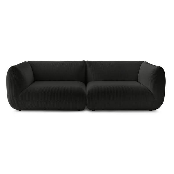 Tamsiai pilka velvetinė sofa 260 cm Lecomte - Bobochic Paris