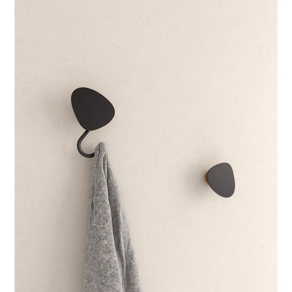 Sieninis juodos spalvos iš plieno kablys Dot S Bull – LIND DNA-image-2