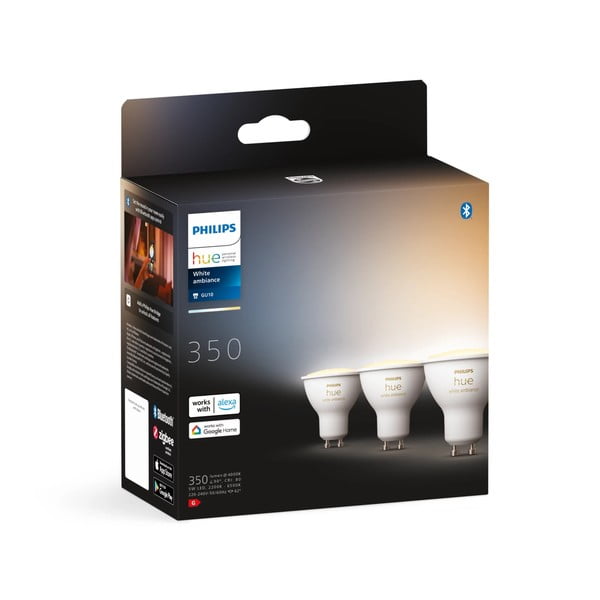 LED lemputės 3 vnt. 4 W GU10, White ambiance – Philips Hue-image-3