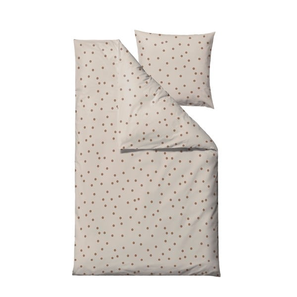 Rudos spalvos iš satino medvilnės viengulė patalynė 140x200 cm Solaris – Södahl