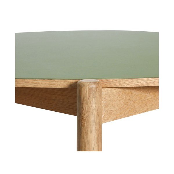 Apvalios formos valgomojo stalas iš ąžuolo masyvo ø 115 cm Oblique – Hübsch-image-3