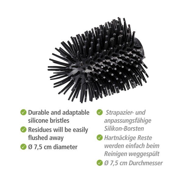 Wenko tualeto šepečio atsarginė silikoninė galvutė, ø 7,5 cm-image-3