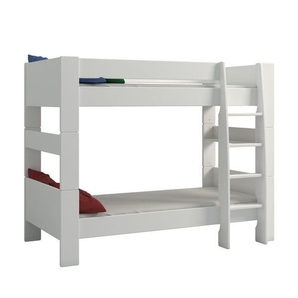 Balta dviaukštė lova vaikams 90x200 cm Steens for Kids - Tvilum