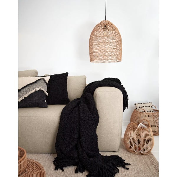 Natūralios spalvos rotango šviestuvo gaubtas ø 44 cm Domitila - Kave Home-image-1