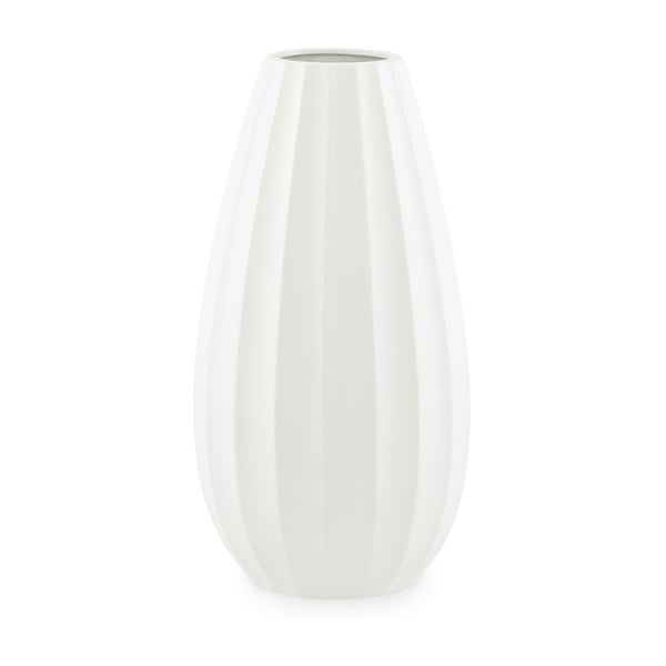 Vaza iš keramikos kreminės spalvos (aukštis 33,5 cm) Cob – AmeliaHome
