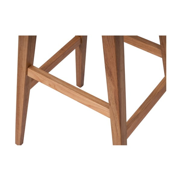 Natūralios spalvos iš kaučiukmedžio masyvo baro taburetė (sėdynės aukštis 75 cm) Club – Bonami Essentials-image-4