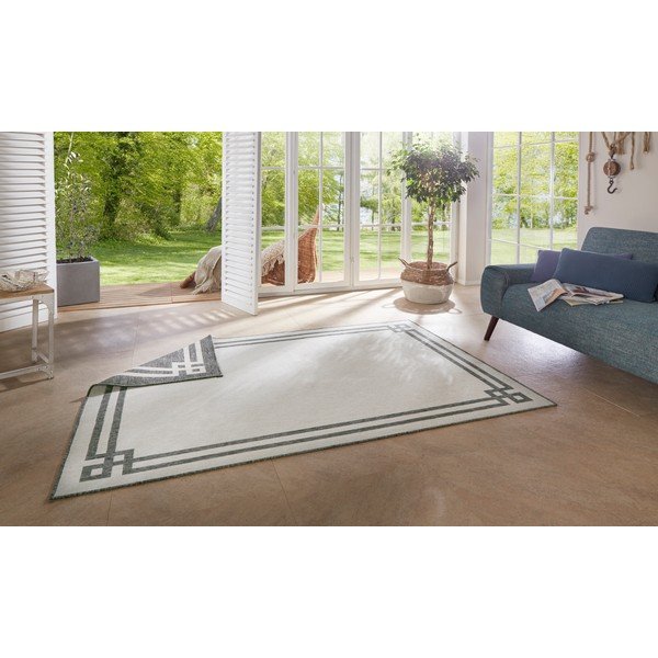 Pilkos ir kreminės spalvos dvipusis lauko kilimas NORTHRUGS Manito, 160 x 230 cm-image-2