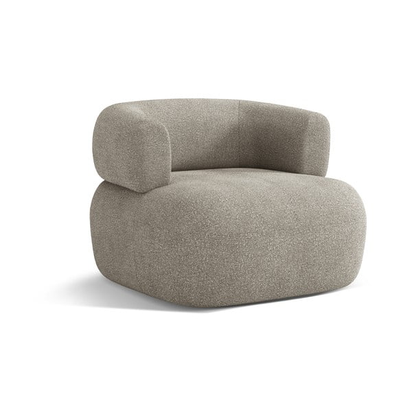 Iš boucle krėslas šviesiai pilkos spalvos Jenny – Micadoni Home